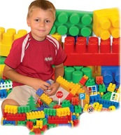 SADA VEĽKÝCH PLASTOVÝCH BLOKOV 200 kusov, STAVBA SADA VEĽKÝCH PLASTOVÝCH BLOKOV 200 kusov, STAVBA