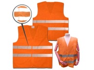 Oranžová reflexná bezpečnostná vesta XL Oranžová reflexná bezpečnostná vesta XL