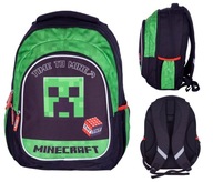 Trojkomorový batoh, VEĽKÁ OBJEM 27L, Astra Minecraft ORIGINAL CREEPER Trojkomorový batoh, VEĽKÁ OBJEM 27L, Astra Minecraft ORIGINAL CREEPER