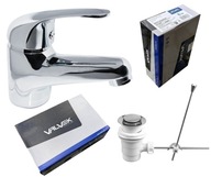 VALVEX umývadlová batéria CUBIC automatický odpad VALVEX umývadlová batéria CUBIC automatický odpad