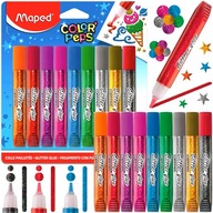 Glitrové lepidlo Maped Colorpeps, sada 9 farieb Glitrové lepidlo Maped Colorpeps, sada 9 farieb