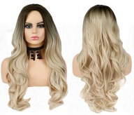 Syntetická parochňa tmavá blond/svetlo blond ombre Syntetická parochňa tmavá blond/svetlo blond ombre