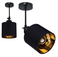 Stropné svietidlo LAMP, pohyblivý stropný luster, tienidlo, zlatá