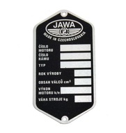 Typový štítok Jawa CZ 175 356 250 353 354