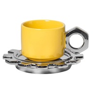 Šálka ​​na latte s podšálkou 250 ml Žltá