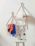 Prírodný ručne vyrobený toaletný papier Macrame Prírodný ručne vyrobený toaletný papier Macrame