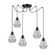 MODERNÁ LOFTOVÁ ZÁVESNÁ LAMPA, ČIERNA, DRÔTENÝ PAVÚK MODERNÁ LOFTOVÁ ZÁVESNÁ LAMPA, ČIERNA, DRÔTENÝ PAVÚK