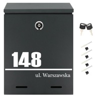 POŠTOVNÁ SCHRÁNKA na LISTY s nápisom RAL ANTRACITE POŠTOVNÁ SCHRÁNKA na LISTY s nápisom RAL ANTRACITE