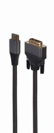 HDMI-DVI kábel opletený 1,8m pozlátený