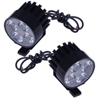 2ks 4LED 12W motocyklový DRL svetlomet 2ks 4LED 12W motocyklový DRL svetlomet