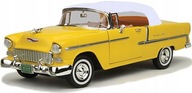 Chevrolet Bel Air 1955 1:18 žltý model Motormax 73184