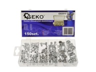 Sada hliníkových nitovacích matíc 150 ks. GEKO G02911