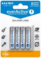 4x EverActive KPL AAA 800mAh R3 Ni-MH BATÉRIE 4x EverActive KPL AAA 800mAh R3 Ni-MH BATÉRIE