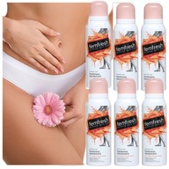 Deodorant na intímnu hygienu pre ženy s hypoalergénnym hodvábom, 6 ks Deodorant na intímnu hygienu pre ženy s hypoalergénnym hodvábom, 6 ks