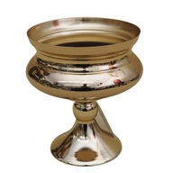 Kovová pohárová váza zlatá V 22 cm H 18 cm