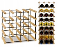 Modulárny stojan na víno z borovice RW-8-4X4-16 fliaš