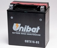 Motobatéria Unibat CBTX16-BS, 14AH, 230A