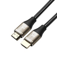 Kábel HDMI 2.1 Vysokorýchlostný UHD 8K 60Hz MEDENÝ 1,5 m Kábel HDMI 2.1 Vysokorýchlostný UHD 8K 60Hz MEDENÝ 1,5 m