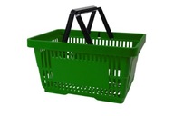 Zelený nákupný košík 22L plastový