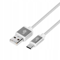 TB USB 2.0-USB TYP-C KÁBEL TYP-C 1,5 m SILVE BRAID TB USB 2.0-USB TYP-C KÁBEL TYP-C 1,5 m SILVE BRAID