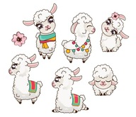 Magnety na chladničku LAMA SET lama Magnety na chladničku LAMA SET lama