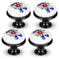 4x ČIERNA NÁBYTKOVÁ KĽÚČKA PORCELÁNOVÁ NÁBYTKOVÁ KĽÚČKA S RETRO VZOROM 20% ZĽAVA 4x ČIERNA NÁBYTKOVÁ KĽÚČKA PORCELÁNOVÁ NÁBYTKOVÁ KĽÚČKA S RETRO VZOROM 20% ZĽAVA
