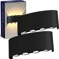 2x LED nástenné fasádne svietidlo Vonkajšie záhradné nástenné svietidlo UP DOWN hliník 2x LED nástenné fasádne svietidlo Vonkajšie záhradné nástenné svietidlo UP DOWN hliník