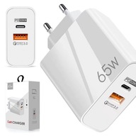 RÝCHLA SIEŤOVÁ NABÍJAČKA 65W GaN USB USB-C QC PD RÝCHLA SIEŤOVÁ NABÍJAČKA 65W GaN USB USB-C QC PD