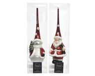 Špicatý tip na vianočný stromček Snehuliak Santa Claus červený Špicatý tip na vianočný stromček Snehuliak Santa Claus červený