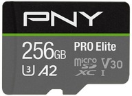 Karta PNY PRO Elite U3 256 GB microSDXC V30 100 MB