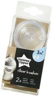 Tommee Tippee Nipple na fľašu 3m+ 2ks Tommee Tippee Nipple na fľašu 3m+ 2ks