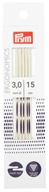 PRYM 3mm obojstranné pletacie ihlice na ERGO ponožky 15cm PRYM 3mm obojstranné pletacie ihlice na ERGO ponožky 15cm