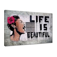 Obrázky 60x40 Život je krásny Banksy