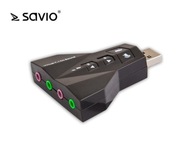 7.1CH USB zvuková karta, mikrofón, slúchadlá, konektor