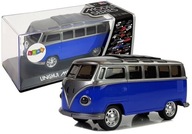 Batériový pružinový autobus, svetlá, zvuky, modrá