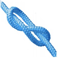 Pletené POLYPROPYLÉNOVÉ námorné lano 8mm modré - 30m Pletené POLYPROPYLÉNOVÉ námorné lano 8mm modré - 30m