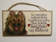 Ozdobná plaketa s motívom / Belgický ovčiak