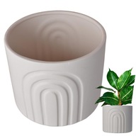 Krémový črepníkový obal na rastliny CERAMIC Ø15 Krémový črepníkový obal na rastliny CERAMIC Ø15