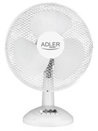 ADLER AD 7303 stolný ventilátor priemer 30cm 70W biely