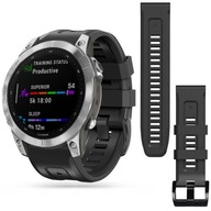 Čierny silikónový remienok pre Garmin Fenix 7/ 6/ 6 Pro Čierny silikónový remienok pre Garmin Fenix 7/ 6/ 6 Pro