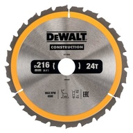 KRUHOVÁ PÍLA NA DREVO 216/30MM, DT1952-QZ DEWALT