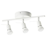IKEA TROSS Stropná lampa 3 bodové svetlá GU10 biela
