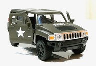 Kovový model vojenského auta Hummer H3 1:34