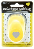 DEKORATÍVNY PUNČOVAČ 2,5 cm srdiečkový volánik dpCraft DEKORATÍVNY PUNČOVAČ 2,5 cm srdiečkový volánik dpCraft