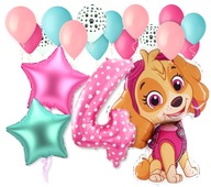 Sada balónikov Paw Patrol Sky k 4. narodeninám Sada balónikov Paw Patrol Sky k 4. narodeninám