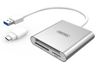 Unitek Y-9313D USB 3.0 USB-C čítačka pamäťových kariet Unitek Y-9313D USB 3.0 USB-C čítačka pamäťových kariet