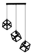 Moderný čierny mládežnícky geometrický luster Moderný čierny mládežnícky geometrický luster