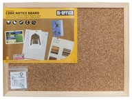 BI-OFFICE korková tabuľa 40x30cm, drevený rám BI-OFFICE korková tabuľa 40x30cm, drevený rám