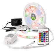 SET RGB Multi LED pásik 3m + napájanie diaľkového ovládača 22W