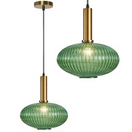 ZÁVESNÁ SKLENENÁ STROPNÁ LAMPA, FARBY ZELENÉ ZLATÁ ZÁVESNÁ SKLENENÁ STROPNÁ LAMPA, FARBY ZELENÉ ZLATÁ